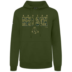 Boston Red Sox Levelwear Podium Protect Pullover Hoodie - Green - MLB Lifestyle