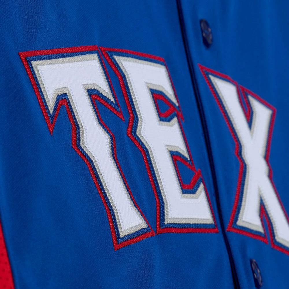 Adrian Beltre Texas Rangers Mitchell & Ness Cooperstown Mesh Batting Practice Button-Up Jersey - Royal - Mitchell & Ness Online