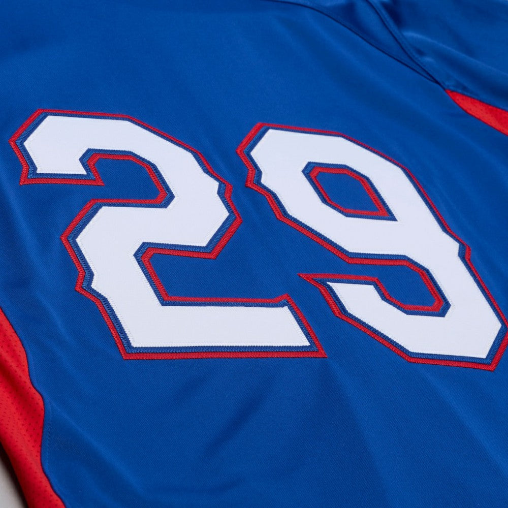 Adrian Beltre Texas Rangers Mitchell & Ness Cooperstown Mesh Batting Practice Button-Up Jersey - Royal - Mitchell & Ness Online