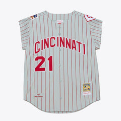 Deion Sanders Cincinnati Reds Mitchell & Ness 1997 Authentic Jersey - Gray - Mitchell & Ness Discount