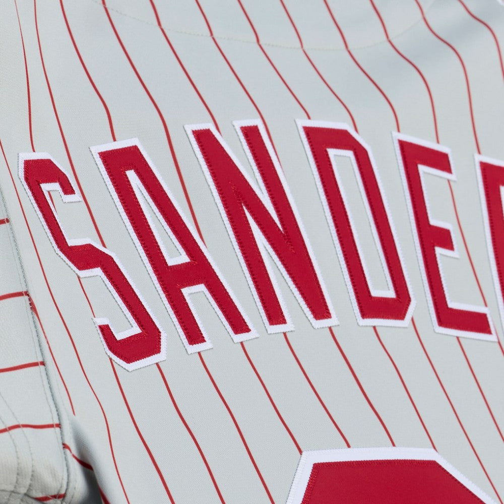 Deion Sanders Cincinnati Reds Mitchell & Ness 1997 Authentic Jersey - Gray - Mitchell & Ness Discount