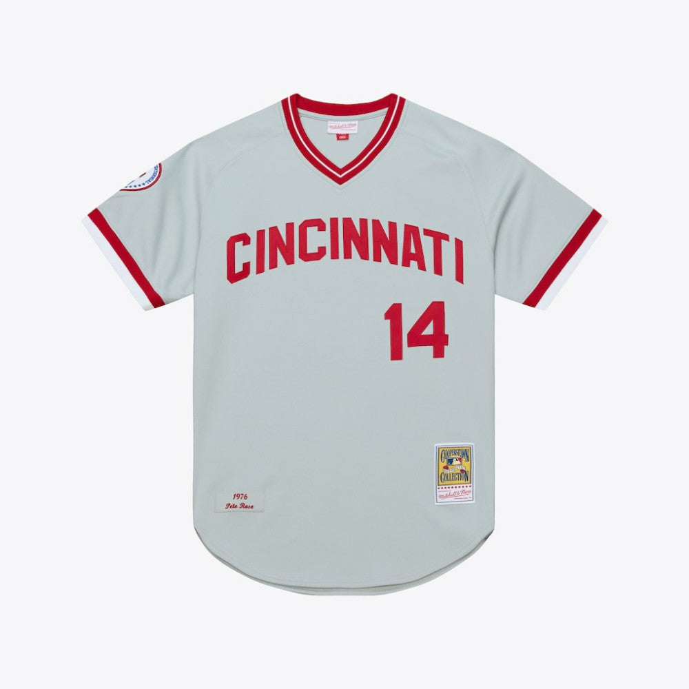 Pete Rose Cincinnati Reds Mitchell & Ness 1976 Authentic Jersey - Gray - Mitchell & Ness Sale