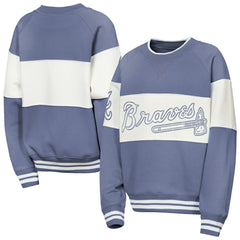 Atlanta Braves Outerstuff Youth Ultimate Pastels On Base Sweatshirt - Blue - MLB Sale