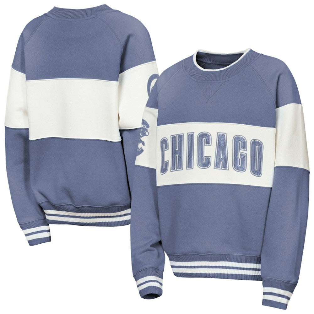 Chicago Cubs Outerstuff Youth Ultimate Pastels On Base Sweatshirt - Blue - MLB Online