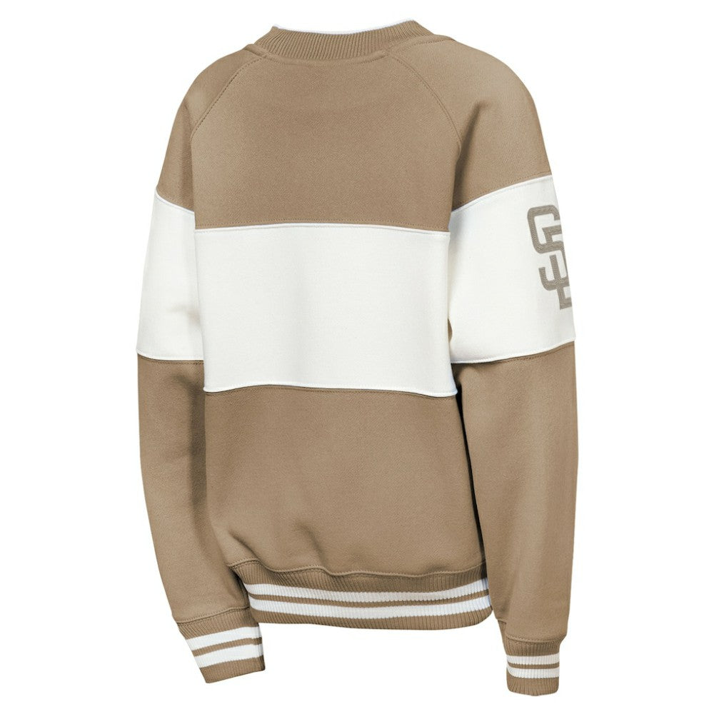 San Diego Padres Outerstuff Youth Ultimate Pastels On Base Sweatshirt - Brown - MLB on Sale