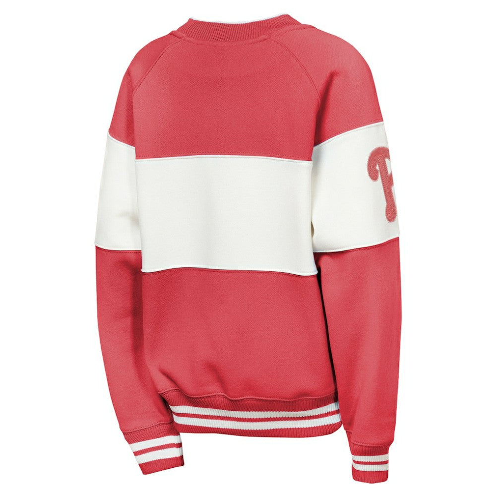 Philadelphia Phillies Outerstuff Youth Ultimate Pastels On Base Sweatshirt - Red - MLB Online