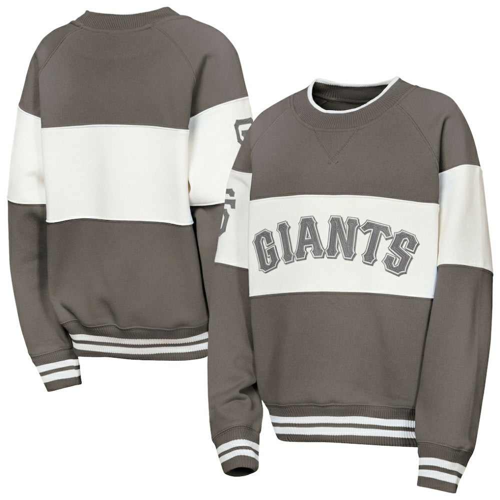 San Francisco Giants Outerstuff Youth Ultimate Pastels On Base Sweatshirt - Gray - MLB Lifestyle