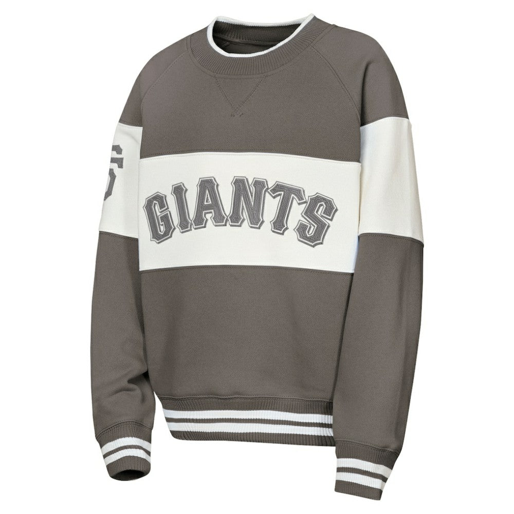 San Francisco Giants Outerstuff Youth Ultimate Pastels On Base Sweatshirt - Gray - MLB Lifestyle