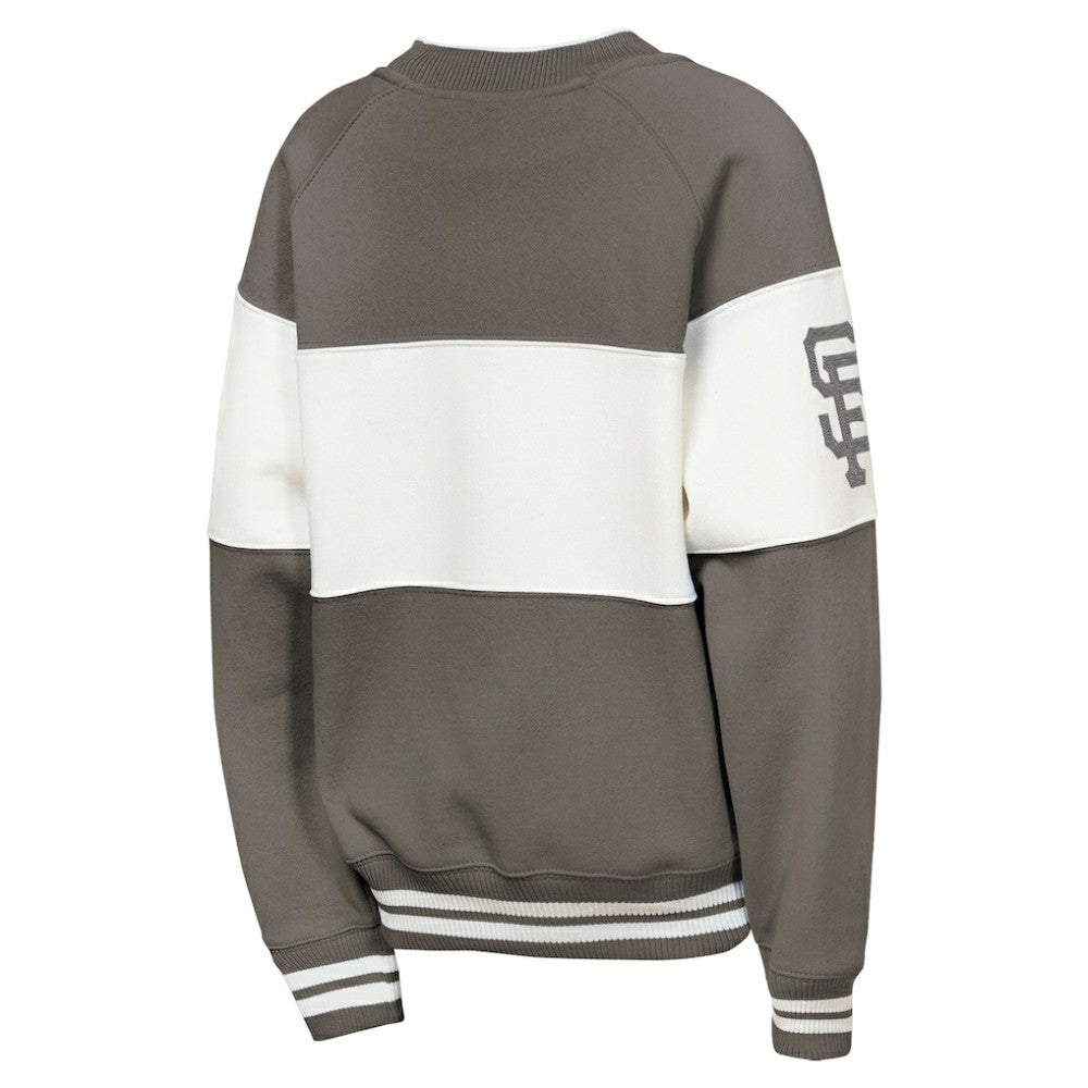 San Francisco Giants Outerstuff Youth Ultimate Pastels On Base Sweatshirt - Gray - MLB Lifestyle