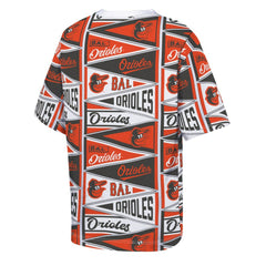 Baltimore Orioles Outerstuff Youth All-Over Pennant T-Shirt - Orange - MLB Lifestyle