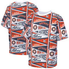 Houston Astros Outerstuff Youth All-Over Pennant T-Shirt - Orange - MLB Lifestyle