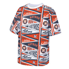 Houston Astros Outerstuff Youth All-Over Pennant T-Shirt - Orange - MLB Lifestyle