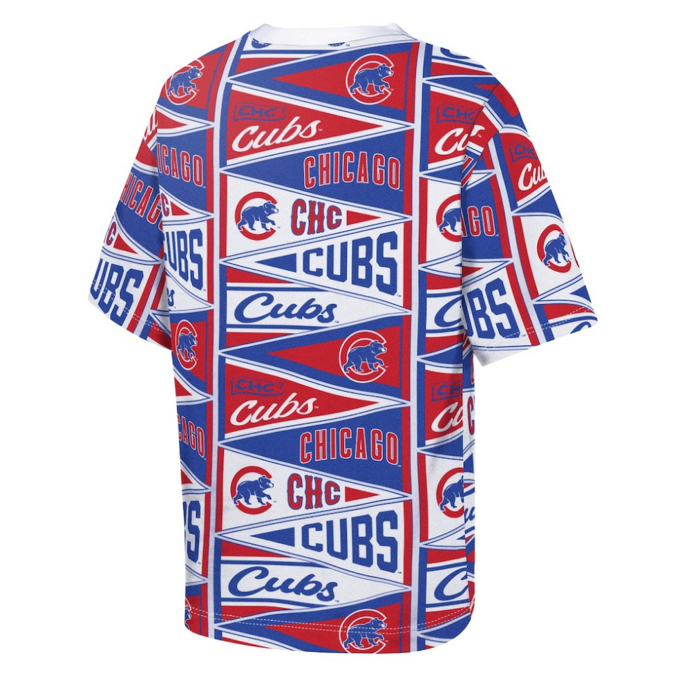 Chicago Cubs Outerstuff Youth All-Over Pennant T-Shirt - Red - MLB on Sale