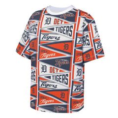 Detroit Tigers Outerstuff Youth All-Over Pennant T-Shirt - Orange - MLB Discount