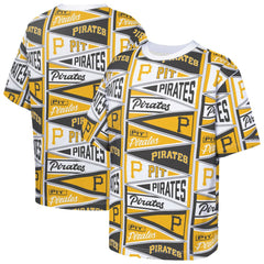 Pittsburgh Pirates Outerstuff Youth All-Over Pennant T-Shirt - Yellow - MLB Online
