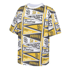 San Diego Padres Outerstuff Youth All-Over Pennant T-Shirt - Yellow - MLB Lifestyle