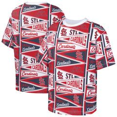 St. Louis Cardinals Outerstuff Youth All-Over Pennant T-Shirt - Red - MLB Sale