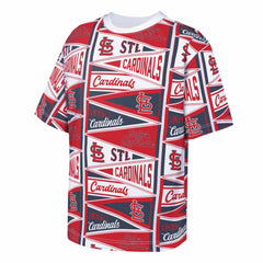 St. Louis Cardinals Outerstuff Youth All-Over Pennant T-Shirt - Red - MLB Sale