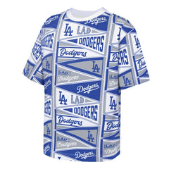 Los Angeles Dodgers Outerstuff Youth All-Over Pennant T-Shirt - Blue - MLB Lifestyle