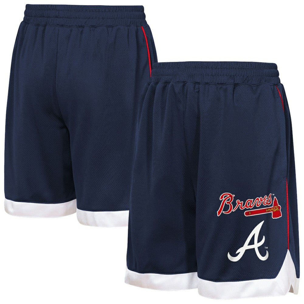 Atlanta Braves Outerstuff Youth Big League All Star Fashion Shorts - Navy - MLB Lifestyle
