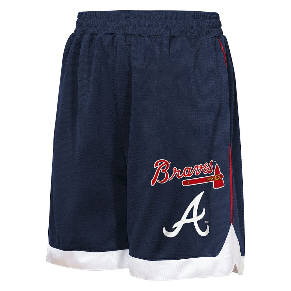 Atlanta Braves Outerstuff Youth Big League All Star Fashion Shorts - Navy - MLB Lifestyle