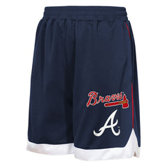 Atlanta Braves Outerstuff Youth Big League All Star Fashion Shorts - Navy - MLB Lifestyle