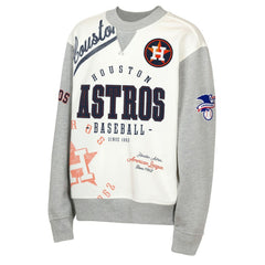 Houston Astros Outerstuff Youth Big League Power Hit Fleece Sweatshirt - Cream/Gray - MLB Online