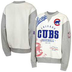 Chicago Cubs Outerstuff Youth Big League Power Hit Fleece Sweatshirt - Cream/Gray - MLB Online