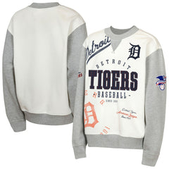 Detroit Tigers Outerstuff Youth Big League Power Hit Fleece Sweatshirt - Cream/Gray - MLB Online