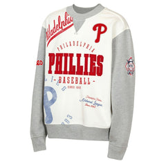 Philadelphia Phillies Outerstuff Youth Big League Power Hit Fleece Sweatshirt - Cream/Gray - MLB Sale