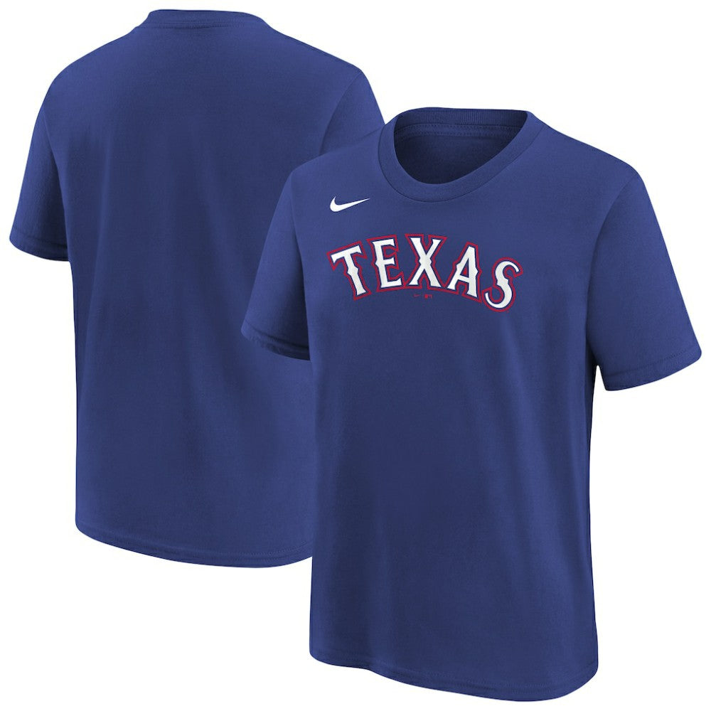 Texas Rangers Nike Youth Wordmark T-Shirt - Royal - Nike Online