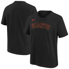 San Francisco Giants Nike Youth Wordmark T-Shirt - Black - Nike Lifestyle