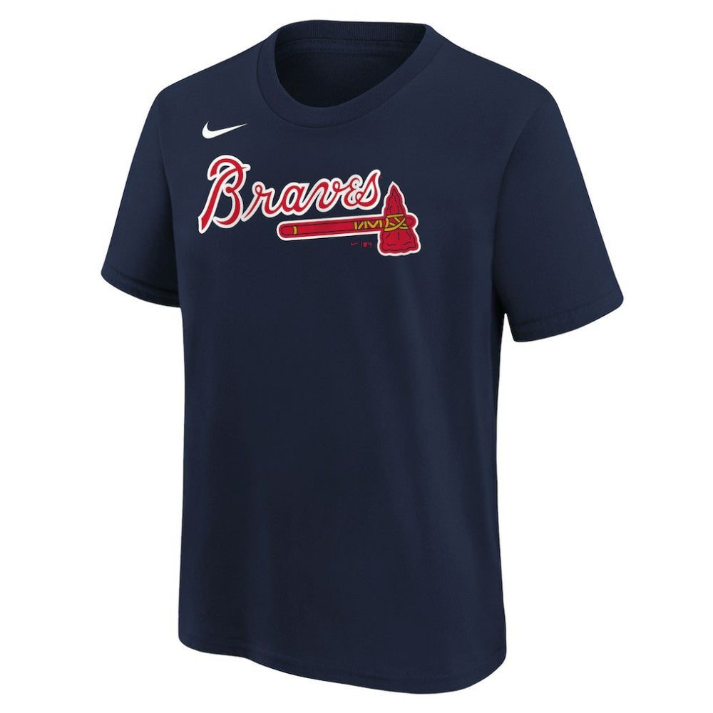 Atlanta Braves Nike Youth Wordmark T-Shirt - Athletic Navy - Nike Online