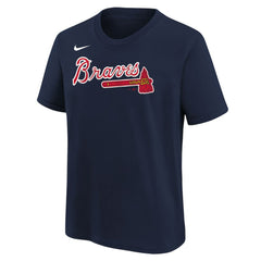 Atlanta Braves Nike Youth Wordmark T-Shirt - Athletic Navy - Nike Online