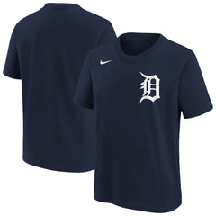 Detroit Tigers Nike Youth Wordmark T-Shirt - Athletic Navy - Nike on Sale
