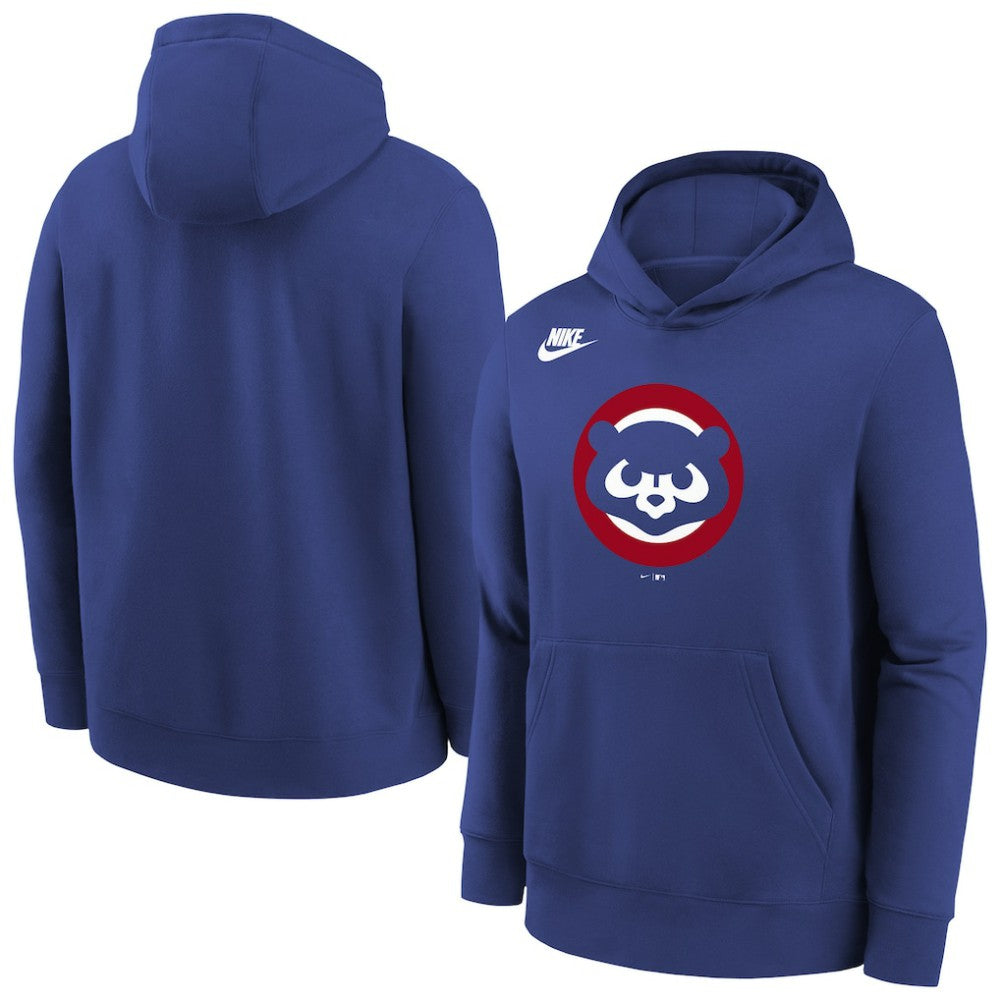 Chicago Cubs Nike Youth Club Fleece Hoodie - Rush Blue - Nike Sale