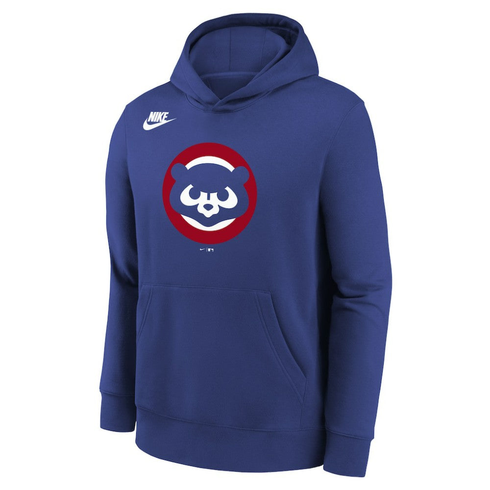 Chicago Cubs Nike Youth Club Fleece Hoodie - Rush Blue - Nike Sale