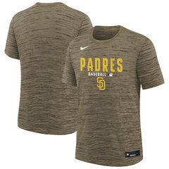 San Diego Padres Nike Youth Authentic Collection Velocity Dri-FIT T-Shirt - Brown - Nike on Sale