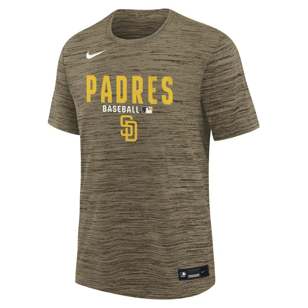 San Diego Padres Nike Youth Authentic Collection Velocity Dri-FIT T-Shirt - Brown - Nike on Sale