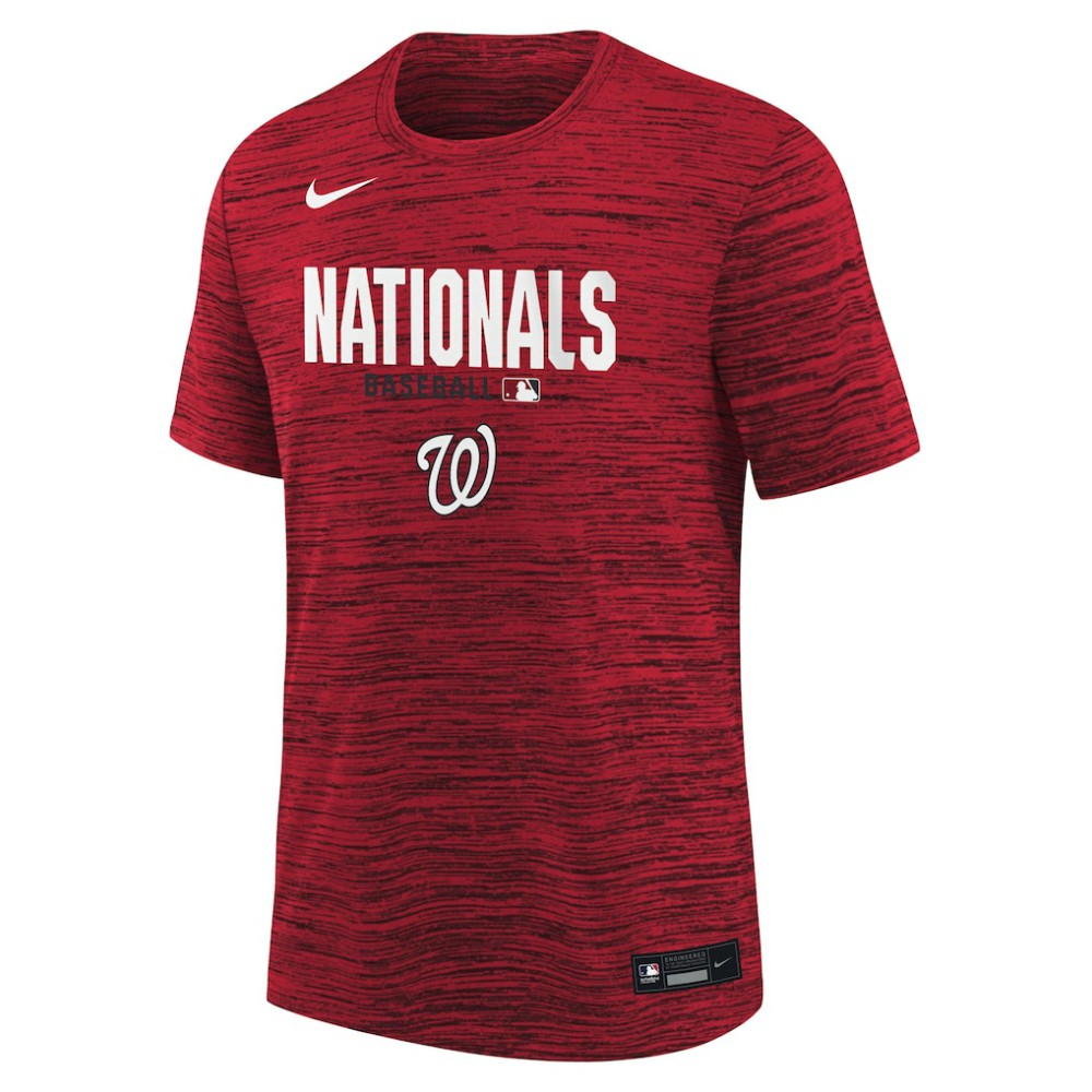 Washington Nationals Nike Youth Authentic Collection Velocity Dri-FIT T-Shirt - Red - Nike on Sale