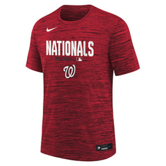 Washington Nationals Nike Youth Authentic Collection Velocity Dri-FIT T-Shirt - Red - Nike on Sale