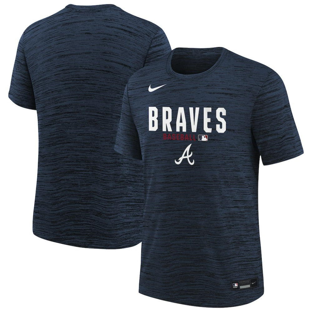 Atlanta Braves Nike Youth Authentic Collection Velocity Dri-FIT T-Shirt - Navy - Nike Sale
