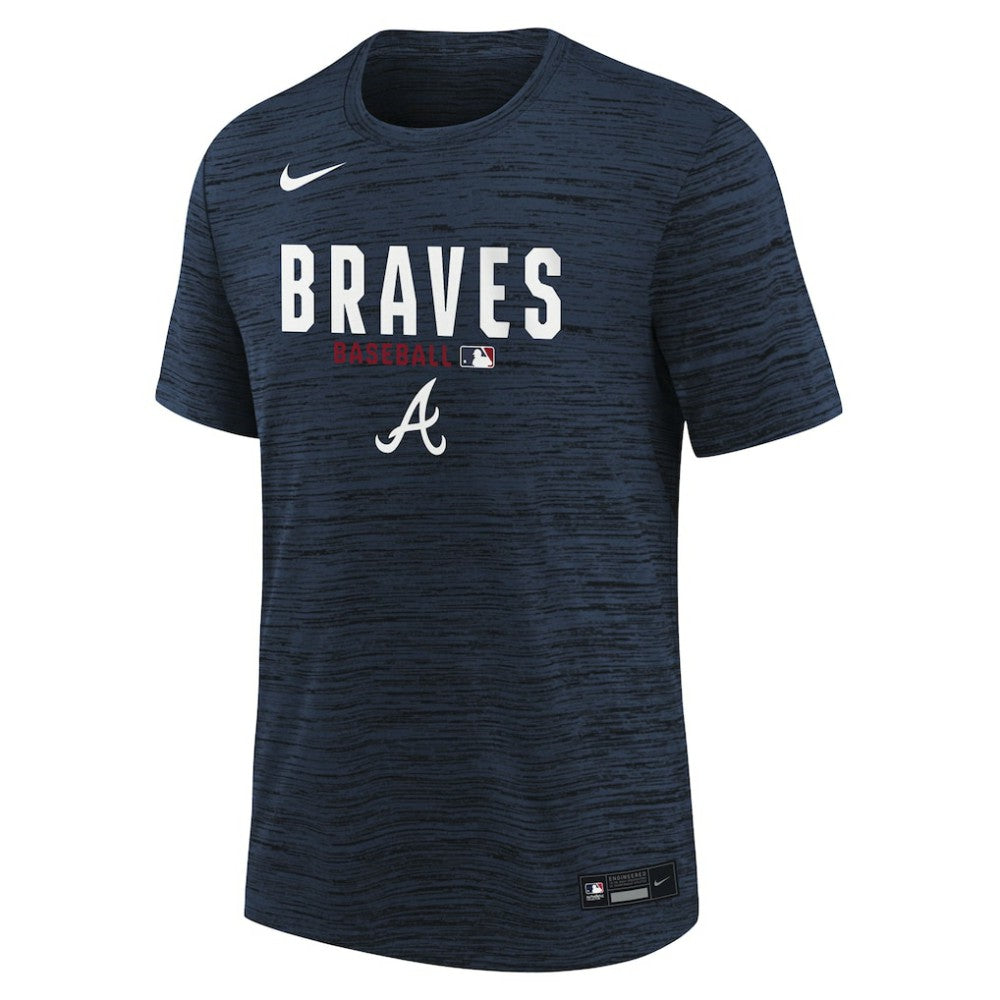 Atlanta Braves Nike Youth Authentic Collection Velocity Dri-FIT T-Shirt - Navy - Nike Sale