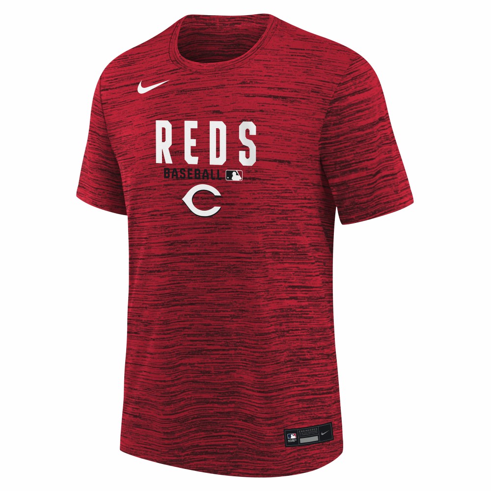 Cincinnati Reds Nike Youth Authentic Collection Velocity Dri-FIT T-Shirt - Red - Nike Discount