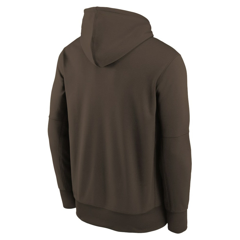 San Diego Padres Nike Youth Authentic Collection Therma-FIT Hoodie - Brown - Nike Sale