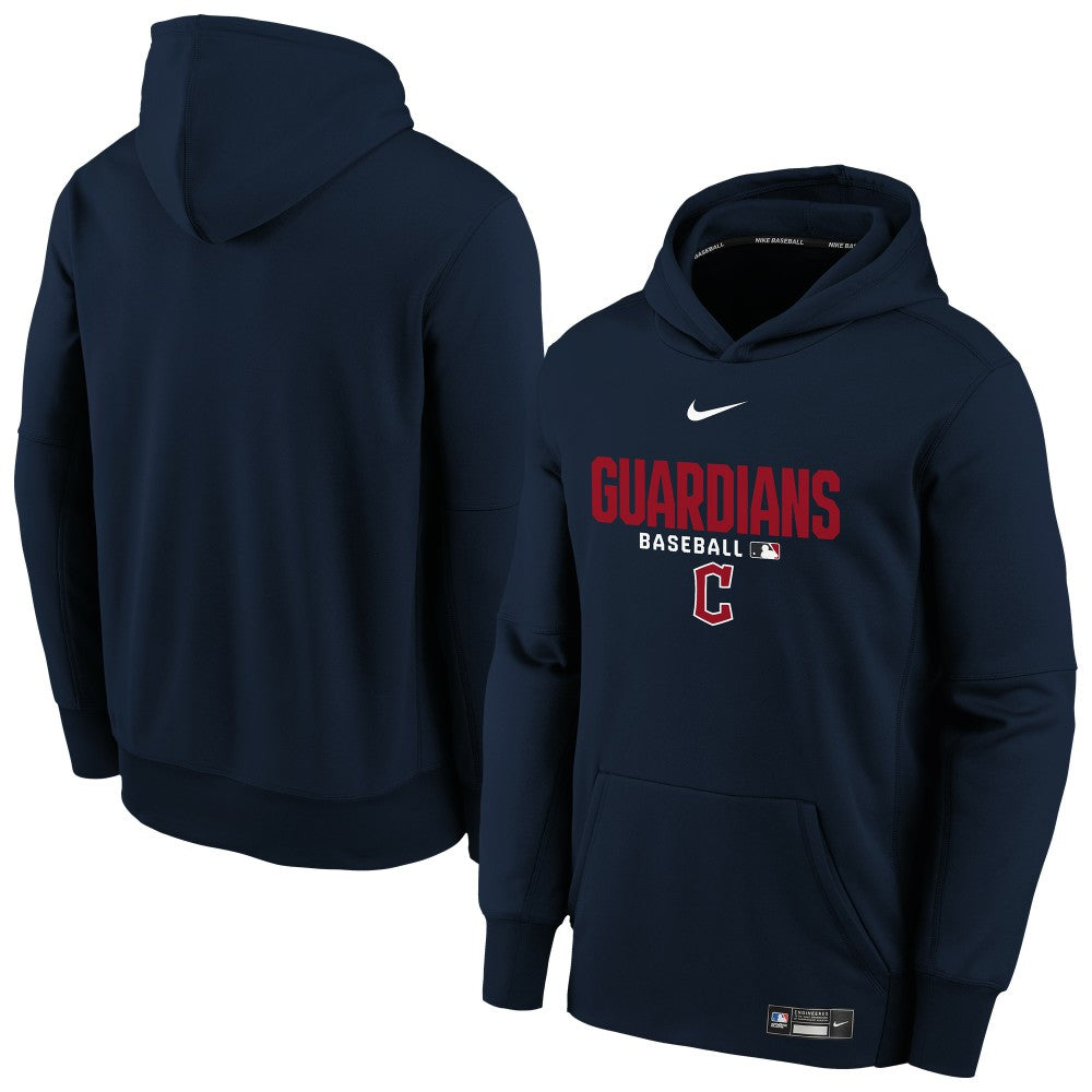 Cleveland Guardians Nike Youth Authentic Collection Therma-FIT Hoodie - Navy - Nike Sale