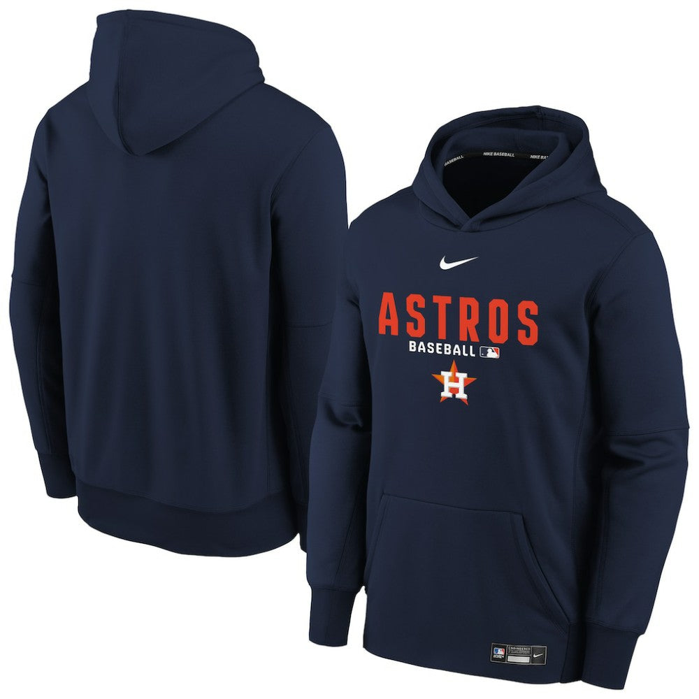 Houston Astros Nike Youth Authentic Collection Therma-FIT Hoodie - Navy - Nike on Sale