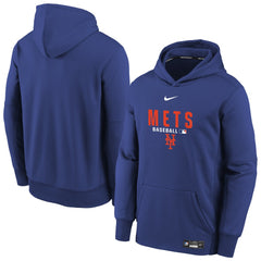 New York Mets Nike Youth Authentic Collection Therma-FIT Hoodie - Royal - Nike on Sale