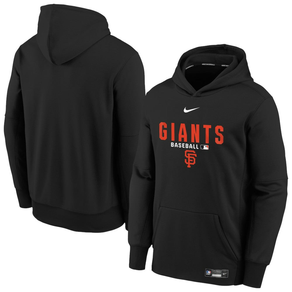 San Francisco Giants Nike Youth Authentic Collection Therma-FIT Hoodie - Black - Nike Sale