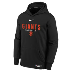 San Francisco Giants Nike Youth Authentic Collection Therma-FIT Hoodie - Black - Nike Sale